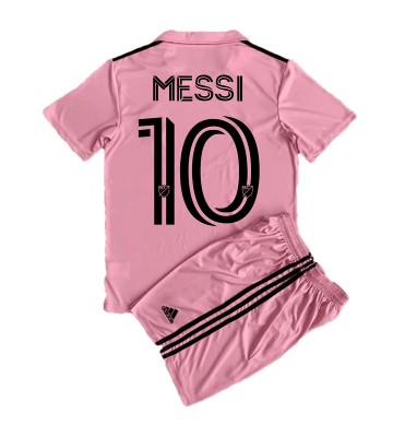 Inter Miami Lionel Messi #10 babykläder Hemmatröja barn 2023-24 Korta ärmar (+ Korta byxor)